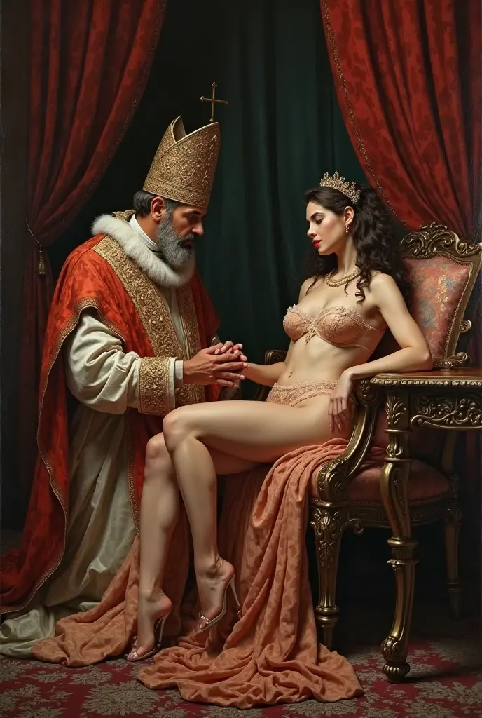 (masterpiece), close up, best quality, very detailed face, ((old man wearing a blue suit stands behind)) (((???? ????? ???? ????? young teen girl who wears a  gold crown and holds a shiny sword and has chignon hair))) and medium ?????? and ?????? and ?????? and earring and wristwatch and necklace, classroom setting, blackboard, pile of colorful books, old man in suit stands behind girl, old man in suit stands behind girl, old man in suit stands behind girl,