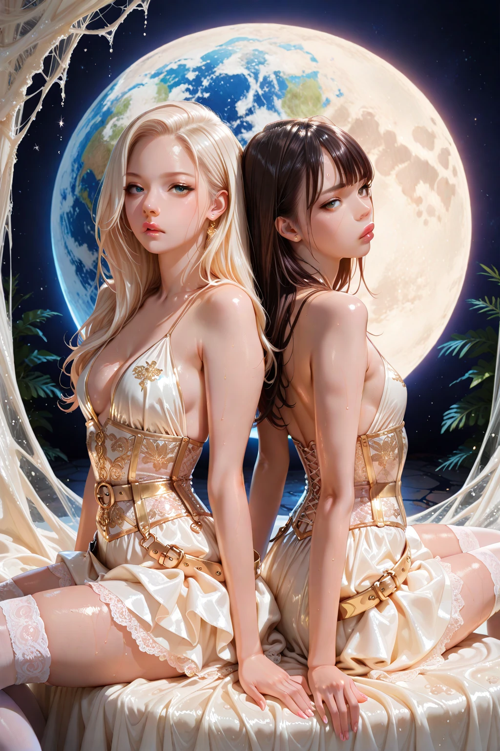 (매혹적인 Goddess of the Moon처럼 초박형 궁수 소녀),(realistic beautiful night wizard),(Artemis, Goddess of the Moon),mysterious girl,amazing effect,(),lifelike face,merciful eyes,Cute face,blue eyes,Realistic Nada Room,Silver hair shining like the moon,white skin,Young Goddess,photo quality,majestic moon,tsurime,Eyes that glow blue,?????,slim body,Beautiful girl with bright pink ???????,korea'famous idol, beautiful girl star dancer,thin legs,얇은 thighs,small waist,very small ???,thin ????,beautiful expression,very beautiful ?????????,(Detailed beautiful ?????????????....., :1.4),???????????, thighs,????, Create the most beautiful and perfect face in the world, Meticulously hand-drawn in the highest quality 3D 8K, Perfect white skin, beautiful appearance, multicolor liquid acrylic, wet marble body,Abs