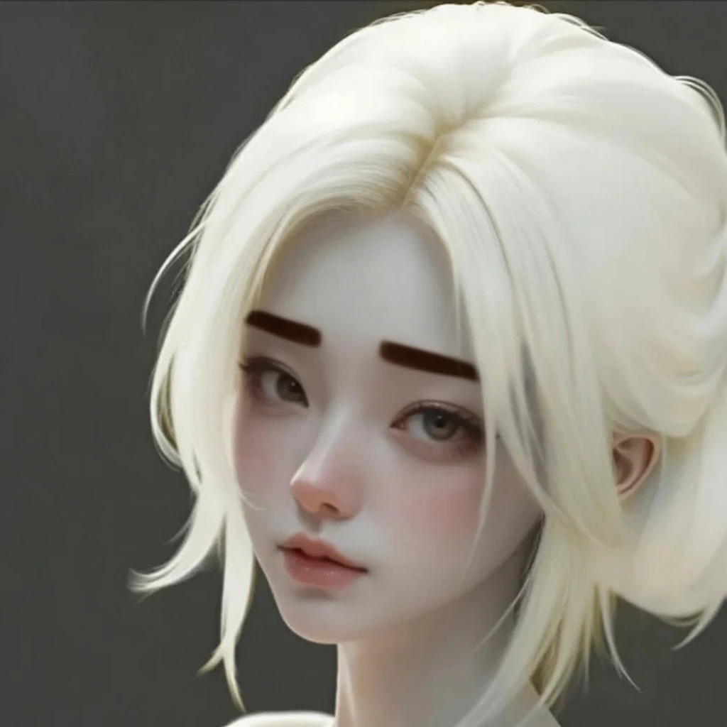 black hair, hair bobbles, wince, longeyelashes, solid circle eyes, light smile, ear blush, fang, Surrealism, drop shadow, anaglyph, stereogram, tachi-e, pov, atmospheric perspective, 8k, super detail, ccurate, best quality