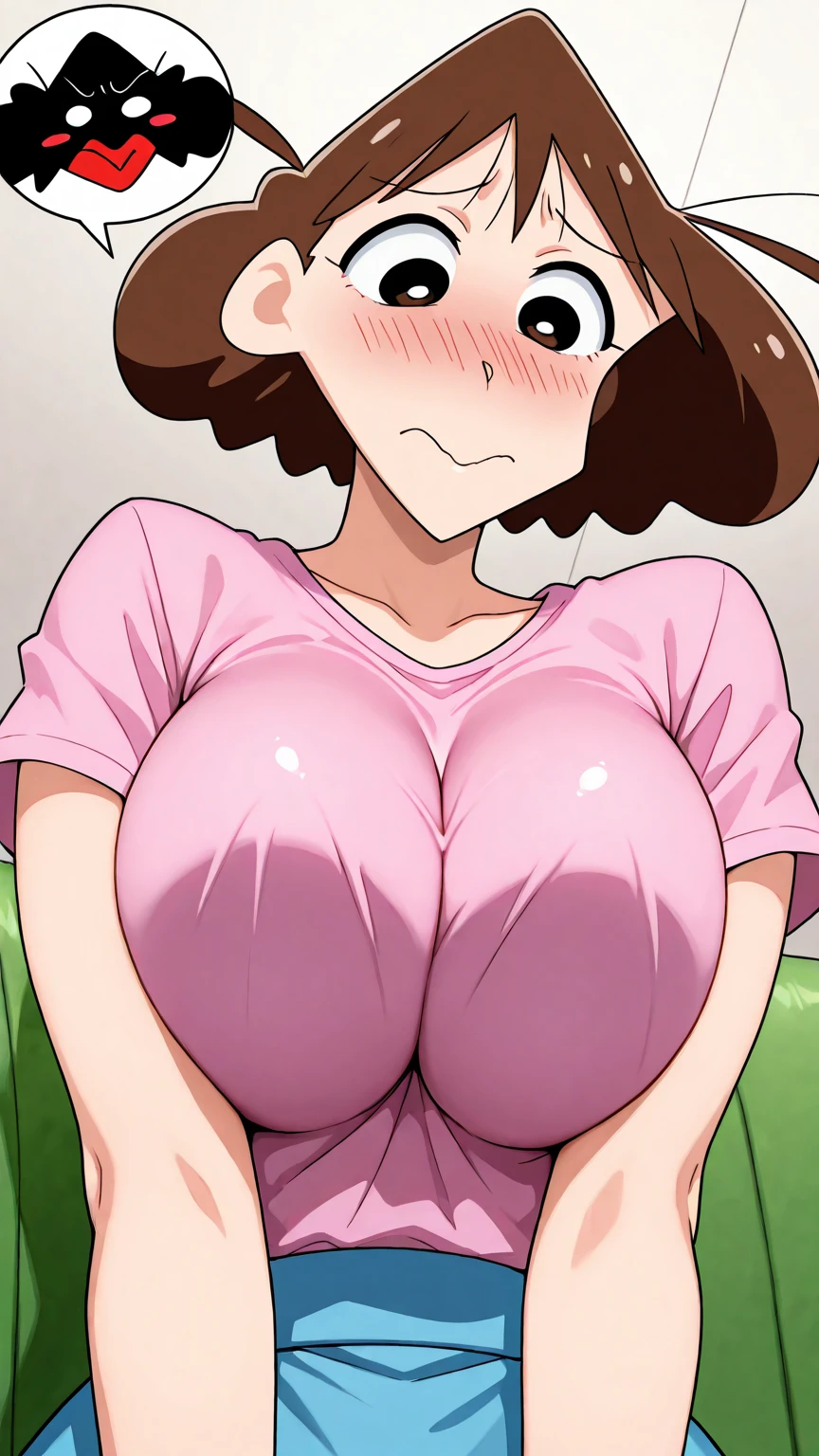 Misae Nohara, (Auntie:1.5), (Mature Woman:1.5), (absurderes, 8k, 4K, masutepiece, hyper extreme detailed:1.2), Best Quality, Perfect ???????,Perfect face,High humidity, (????????????:1.7), (Wet:1.2), (.Alley:1.3), Graffitied wall, Garbage can, Scattered trash, (alone:1.5), (Brown eyes:1.2), (Clothing is revealing:1.2), Exposed shoulders, Torn clothes, Are pregnant, Firm ???????, Upturned ???????, Showing cleavage, Mole on ?????, (blush:1.2), A kind smile, relief, peace of mind, (maternal:1.3), Smiling face, (Outdoor:1.5), (Out:1.3), half closed eyes, naughty face, Plump, Sitting, (???????????:1.5), (spread ?????:1.6), (The inside of the ?????? is visible:1.6), (Showing the ??????:1.6), Thick pubic hair, (Sweaty:1.5)