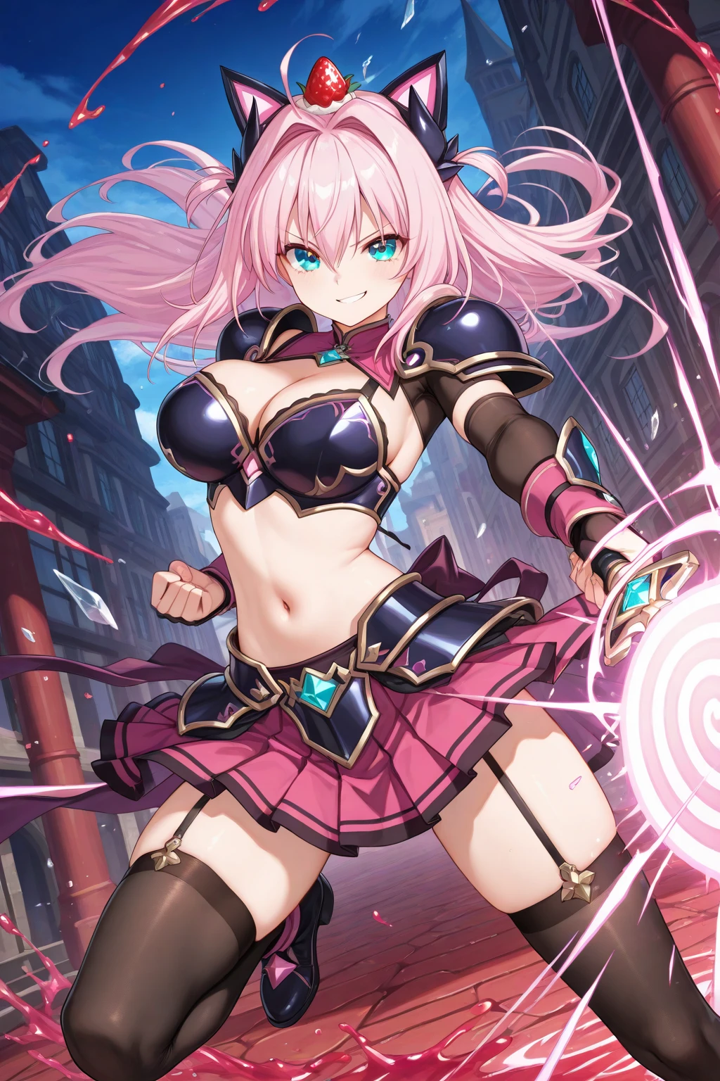 black magician girl、super chestousthick、by rubio、magic circle、8k, 4k, of the highest quality, high resolution: 1.2),flicker、an  breast、cute anime face、Pink blush on the cheeks.、noise removal、Leotard that bites、have a cane、Hold your cane、back view、turn around、Full length portrait、T-back that digs into your butt、full body gun showing a lot of breasts and buttocks 