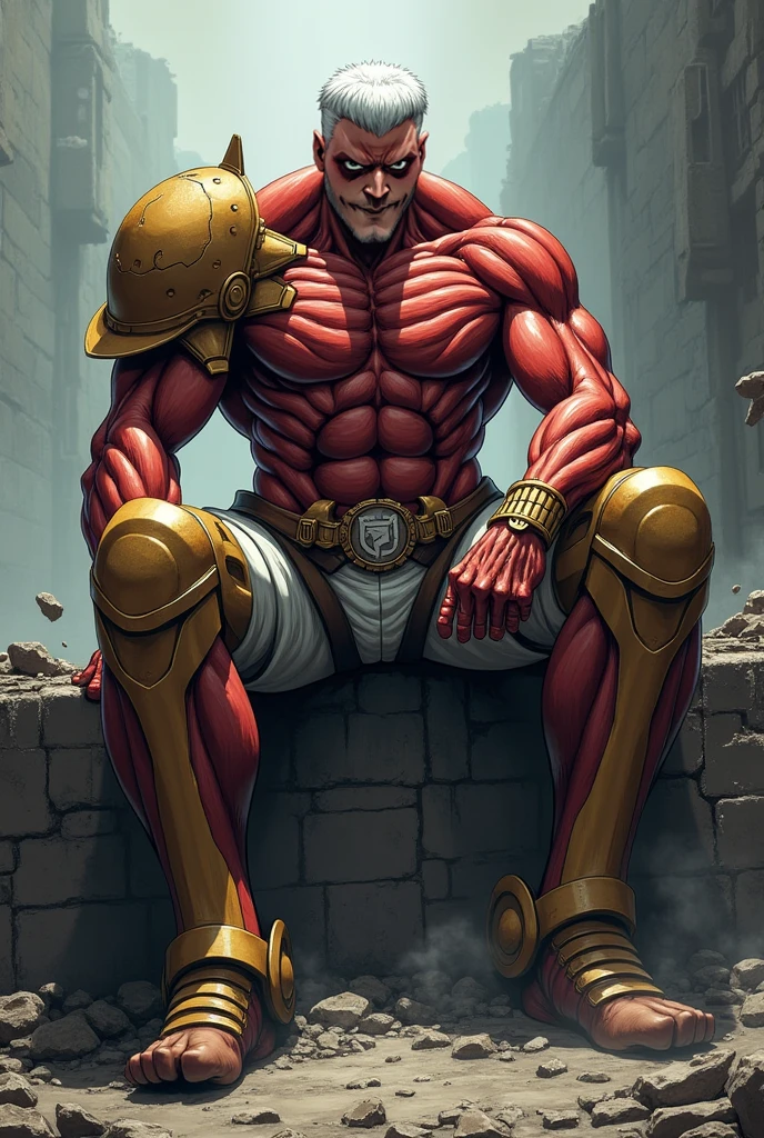 Muscular gladiators wore steel helmets in the shape of a fish's head and duels in the arena