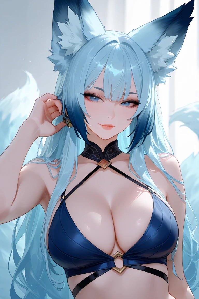 nsfw,(space action style), (Muted Tone), Delicate, Detail, Masterpiece,(colorful) illustration,(colorful) light particles, lens flare, 
1girl, big breats,navel piercing,
sideboob,shoulders,cleavage,sideless,thighs,
Cowboy shot, close-up,from above, 
dynamic angle, dynamic pose, 
Artistic, memorable masterpieces, moments in history,(fantastical and mesmerizing scenery)
Watercolor:1.6, Delicate, Detail, 
(masterpiece:1.2),(best quality:1.2),newest,intricate details, 
fox ears, ear hair