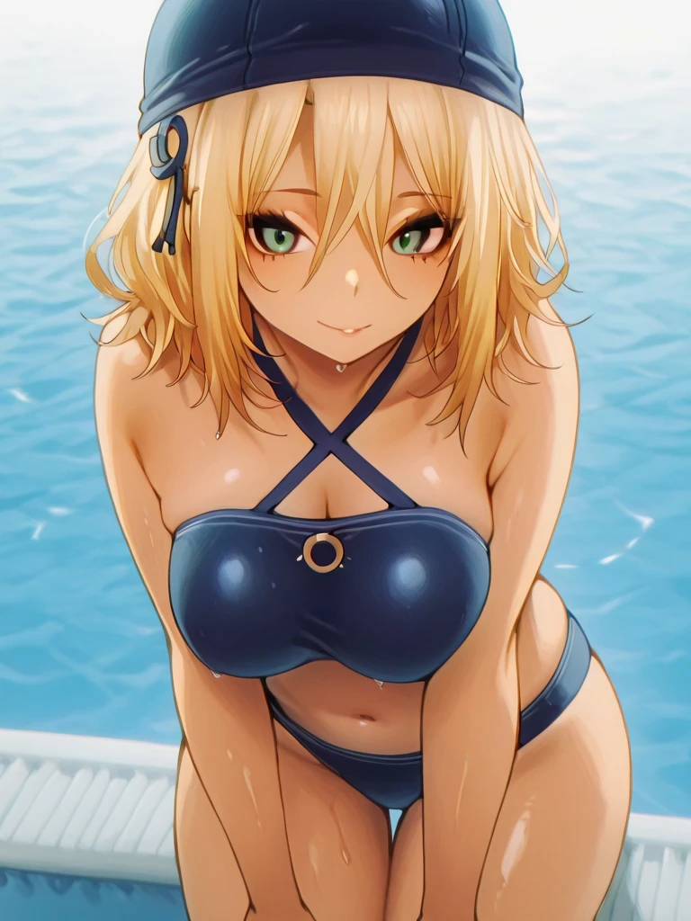 2D, Best Quality, Anime, Very Detailed, One Girl, Solo, Swimwear, Bangs,Happy, Multicolored Hair, (Masterpiece:1.2), Hi-Res, Best Quality, 8K, Bathroom,Masterpiece, Best Quality, High Quality, High Resolution, ??????, ??????,Medium, Wet, Bath,Yellow Hair, Blue Eyes, Close Up,Cowboy Shot,
