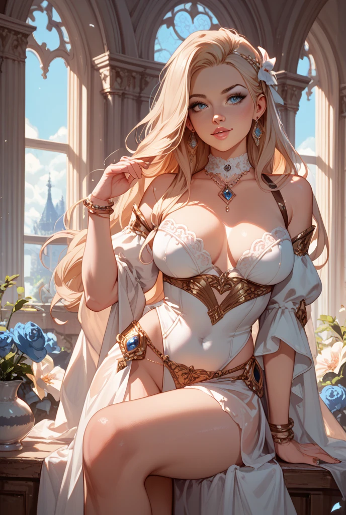 Beautiful woman being ?????