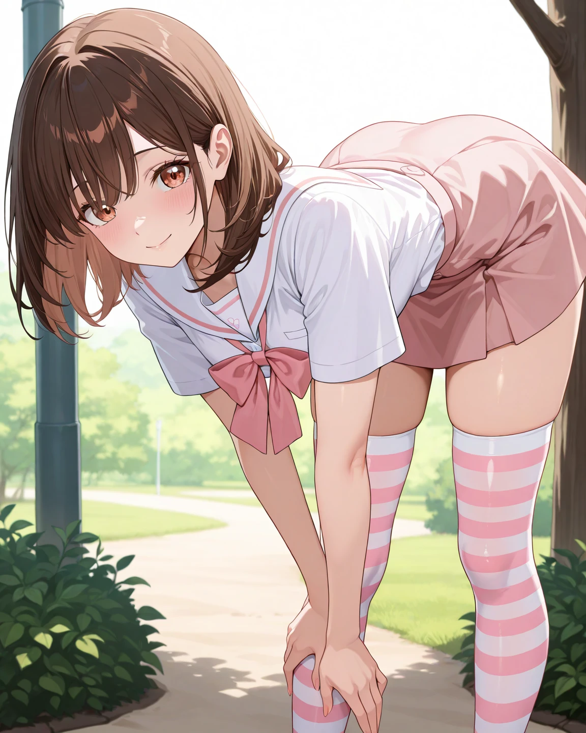 (8K, ultra-detailed, best quality, anatomically perfect body), (full body), (small :1.3), shiny skin, (Various girls), bladder full tank, (have to :1.1), (urge to :1.4), (only one person peeing self:1.1), peeing on the bottle pressed against my ,  flowing in the thighs, (very desperate to :1.2), (takes to bathroom), (waiting for bathroom with line of girls in queue), standing, (Each one has a different maxi pinafore dress:1.4), petticoat, (Each one has a different long boots:1.1), (Each one has a different hair), (knees together and feet apart:1.3), (Rub each other's thighs:1.3), (leaning backward:1.3), one hand between legs, skirt lift front, (holding the :1.4), (stroking own abdomen:0.9), (stroking one's own thighs:1.1), (:1.25), (blush:1.4), (embarrassment1.6), (impatience:1.3), (flustered:1.3), (fidgeting around), (flowing sweat), ( body twist:1.2), (panting:1.4), (breathless:1.3),  (parted lips:0.7), (refreshing:1.2), (Dazed:1.1), ( excitement), (looking away), (crisis:1.4), (from side:0.7), (from below:0.9), (dramatic angle:1.3), 