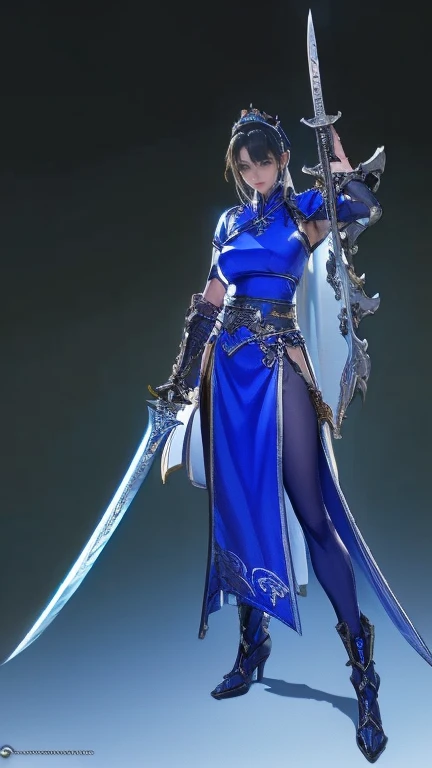 a close up of a young man in a silver and blue dress, chengwei pan on artstation, by Yang J, detailed fantasy art, stunning character art, fanart best artstation, epic exquisite character art, beautiful armor, extremely detailed artgerm, detailed digital anime art, artgerm on artstation pixiv, armoured man 