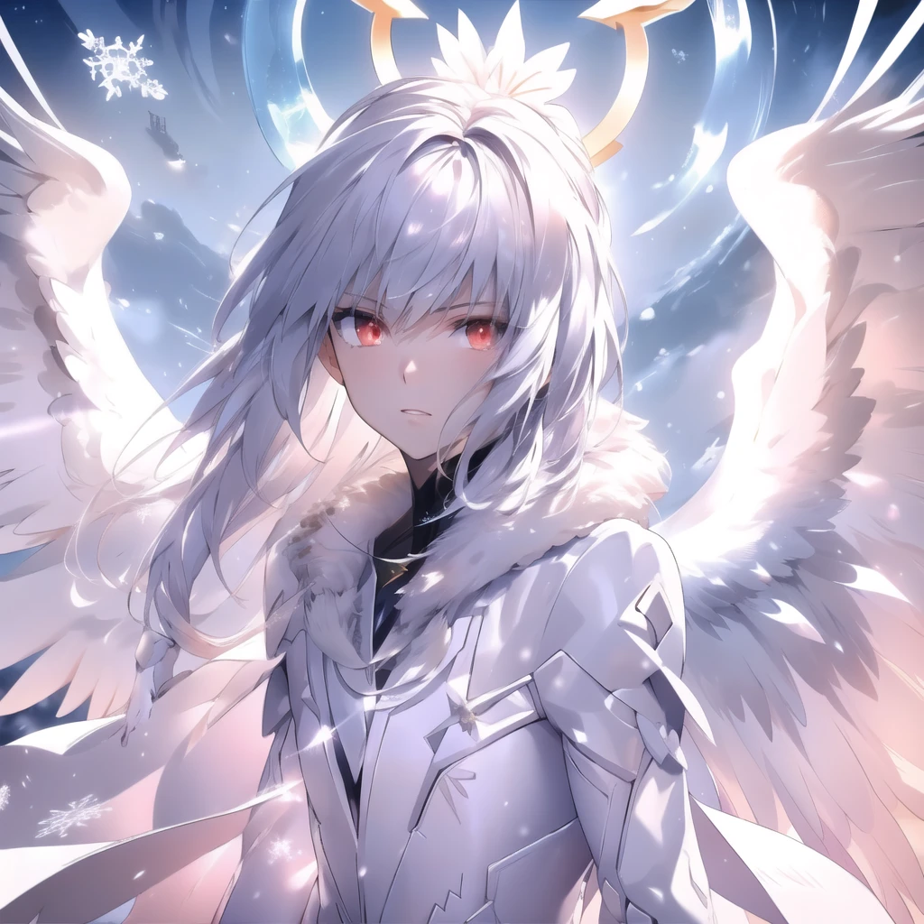 Anime couple hugging and kissing , long red scarf , Hombre en traje formal que lleva una white lab coat and platinum sobre el hombre,Red Eyes, cabello largo color platino anime angel con alas y un halo por encima de la cabeza, anime wallpapers , bíblico preciso angel , angelic, , glowing angelic being , an angel, angelical, hd anime wallpapers , night, angel, ascension , big shiny white wings , , angelic and Disturbing , The lilies, ethereal anime, angelic angel alas de angel, white-haired deity, Glowing angelic Being , angelic halo, sacred halo, Un angel, snowy anime background , Pixiv winner , the angel of death with a Red Eyes,Brilliant snowy background , shiny angel wings white and platinum , ANGEL HALO white and shiny platinum , long shiny white and platinum hairpareja de anime besándose , 1 man and 1 woman ,Red Eyes,Brilliant snowy background , shiny angel wings white and platinum , ANGEL HALO white and shiny platinum , long shiny white and platinum hair , Masterpiece, Angry face, Red Eyes, Calcium light, swirling wind, snowy background , white lab coat and platinum, formal platinum suit, white complex background, long and highly detailed white and platinum hair with navy blue tips , alas y HALO de angel brillante color blanco y platino,angel,angel,angel,anime angel with wings and a halo above his head, anime wallpapers, biblical accurate angel, angelic, ((zerator)), an angel, angelical, glowing angelic being, hd anime wallpapers, night, angel, ascension , The lilies, big shiny white wings , zero-chan, angelic and unsettling, angelic halo, biblically acurate angel