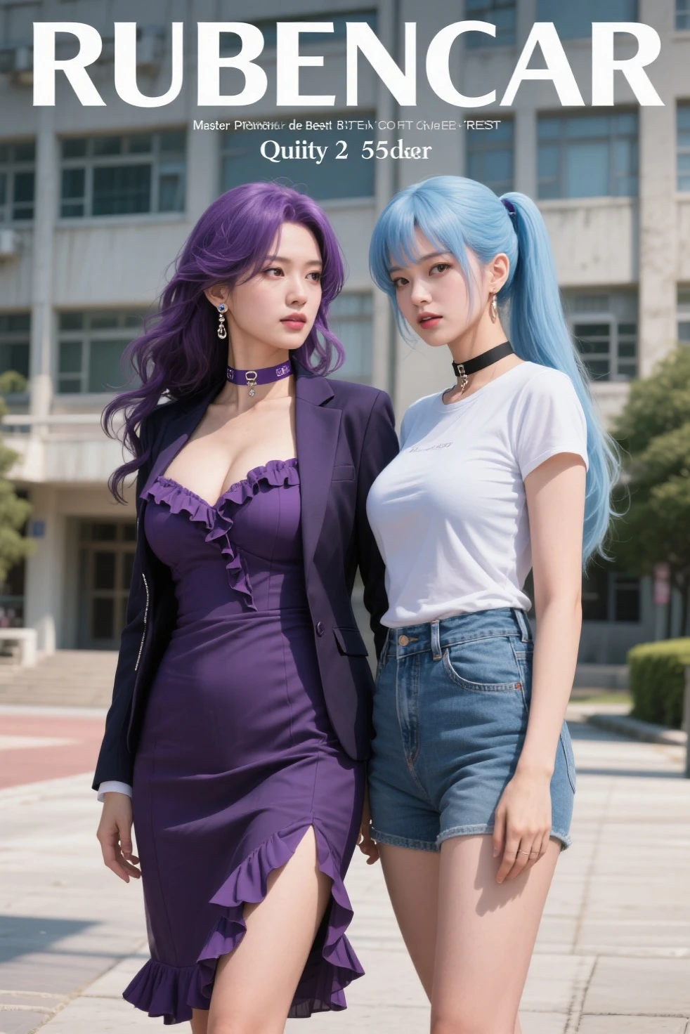 Slimming face majestic white tender adult Japanese style woman，Purple hair reflecting lilac，The chest is exposed, the sides of the chest are covered, and there is armor on the shoulders，There is a bow tied with silk thread around the neck，There is a purple belt around the waist，The belt is embellished with a floral pattern，Japanese-style clothes are embellished，The left side of the head wears a purple and yellow hair ornament，The back of the skirt is long and the front is short