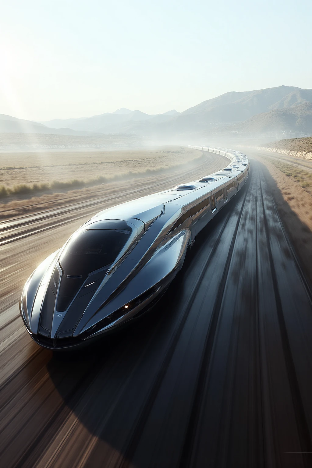 Modern high-speed train - SeaArt AI