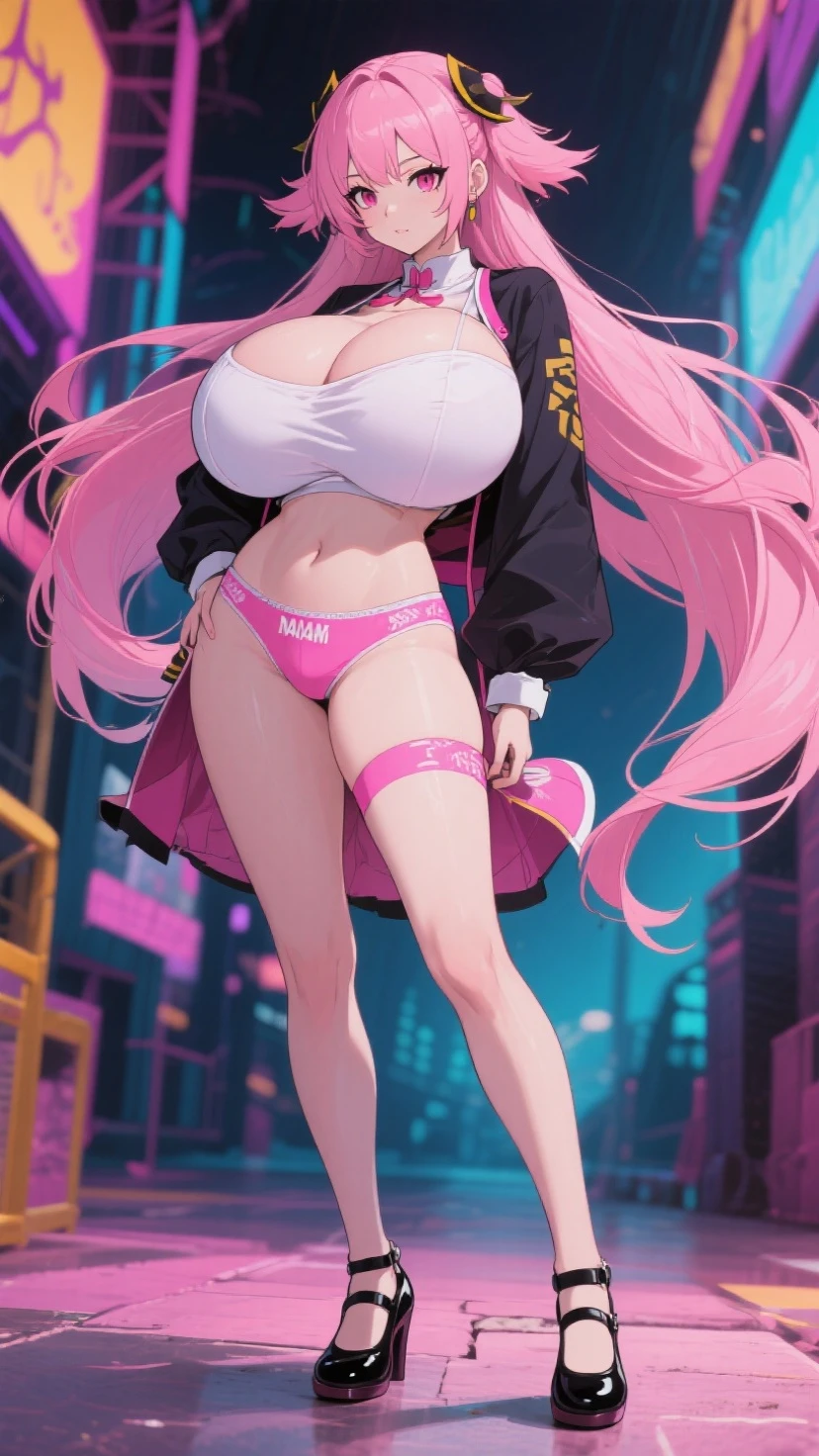 (Jim Lee art style:1.2), (colourful anime screencap), (wide shot), (on the subway station), (exhibitionistic punk rock female:1.2), (cute gal:1.1), rainbow hair, (exposed stomach), narrow waist, (bunny suit:1.1), (ripped stockings:1.2), (piercings:1.2), (choker), (grumpy), (goth makeup), eye contact, (soft lighting), (highly detailed:1.2), 8k wallpaper, best quality, sharp focus, detailed texture, iridescent colours, (detailed face and eyes:1.2), (????????????:1.2), (busty), (deep cleavage), (??????? bulge:1.3), (????????:1.2).