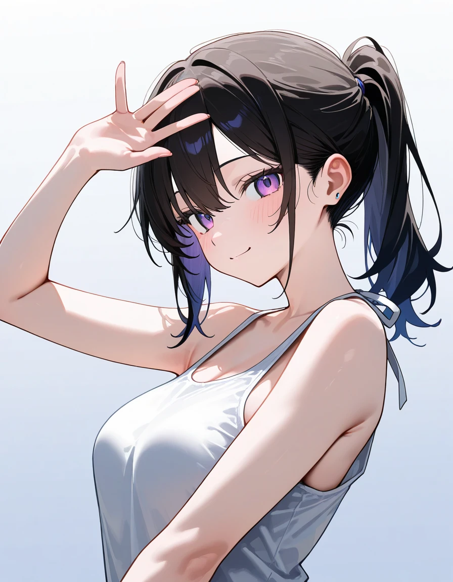 (safe:1.10), best quality, masterpiece, highres, solo, (sumire_bluearchive:1.10), profile, from side, upper body, 7 <lora:sumire_bluearchive:0.80>