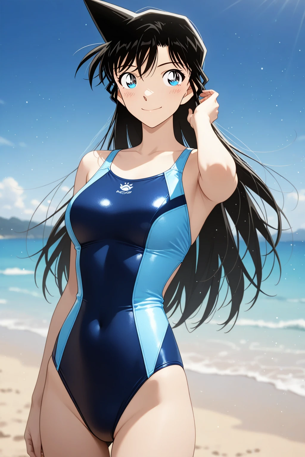 hayase nagatoro,Erotic swimsuit  , blushed,on the beach,sunset ,