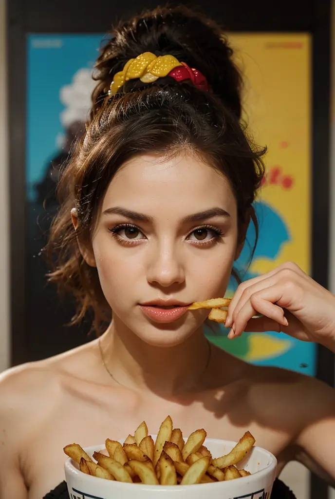 ((melhor qualidade)), ((Obra de arte)), (detalhado), 1 garota, loira, seios grandes, mostrando o bico, sensual, boca grande

