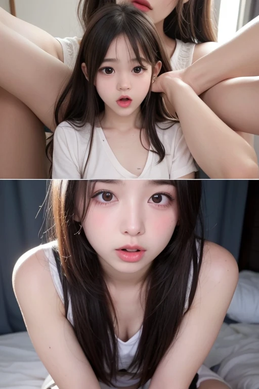 (top-quality:0.8)、(top-quality:0.8)、perfect anime illustration、(64k uhd、Raw photography、top-quality、masterpiecel1.4)、(realisitic、Photorealsitic:1.37)、Photo of a Japan girl looking at the front、((Relax without ))、 natural(small flat chest)、((Straddling a man's male  on the bed))、dishevled hair、Medium Hair、(illuminating)、[[Open legs、Spread your legs apart]]、((Woman straddling man lying on his back))、slenderbody、dynamicposes、((erectile nipple))、((The  is visible))、(female pubic-hair)、((Sensual look))、hair messy、[[Open your legs、Straddling a man in close contact、Young woman straddling man with legs spread]]、dynamicposes、Facial expressions inviting a man、((Facial expressions seducing a man))、(female pubic-hair)、pubick hair、bristle、 (Slim legs), erotick, NSFW、Highly detailed ambient occlusion、Natural and harmonious composition、fine-art photography、[[Turn your body to the front]]