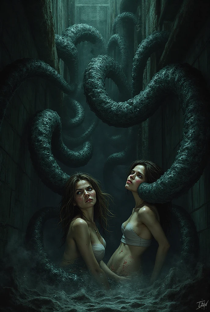 ((Emmy Rossum Katherine McNamara and Olivia Wilde in wedding dress deepthroated by big tentacles)), views upwards to a giant tentacle, ??????, focus on big tentacle, looking at tentacle, ?????, red lipstick, pleased, pierced ???????, screaming, ???????, skinny body, red hair, wet hair, ?????????????, large ???, flat belly, narrow waist, (??? all over), covered in ???, wet hair, tentacles, tentacles sucks ??????, tentacle squeeze ??????, tentacles licks ???????, tentacle penetration, ??????? tentacles, tentacles around throat, ((slimy tentacles)), wedding reception, sodium light, impaled with tentacles, horror, hyper detailed, masterpiece, pigtails