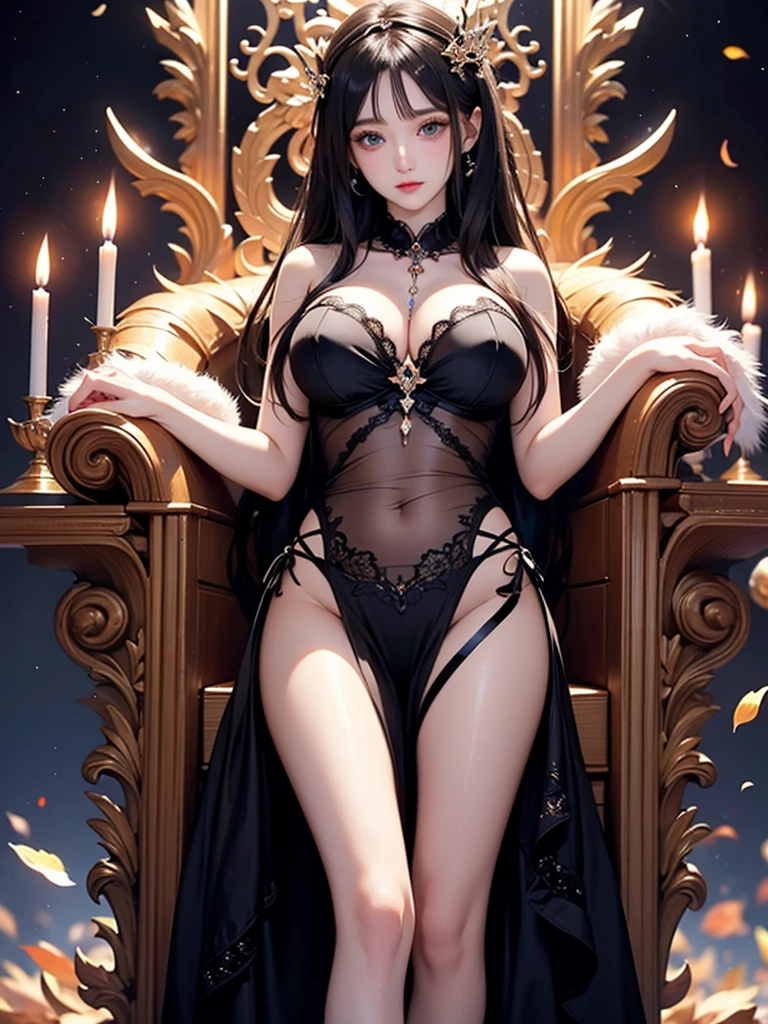 La mejor calidad, Altas Resoluciones,Obra maestra:1.2,Ultra detallado,realista:1.37,oscuro,Noche,haunting atmosphere,Ominous lighting,ethereal,Princesa,alterado,castillo,mountains,misterio,magia oscura,Destruction,Reino,soledad,Drama,fantasy,regio,lujoso,decadente,encantado,Belleza olvidada,restos,Sombras oscuras,Broken dreams,Miseria,intriga,Enchanted Garden,Flores marchitas,Susurros del pasado, tiara, The outfit is made of very fine and soft velvet, decorado con muchas piedras de diamante. It also has transparent silk inserts that allow you to see her  and completely ., high resolusion, Ultra detallado, profesional, futuristic atmosphere, colores vibrantes, dynamic  lighting, Ultra-fantastic graphics, Very high resolution, (Beautiful ), , todo detallado, ultra detailed fine art photography, Cara preciosa, hiperdetallado, fotorrealista, Pintura digital, Digital illustration, Detalle extremo, Arte digital, fotorrealista, Motor irreal, 32K, (La mejor calidad,4k,8k,Altas Resoluciones,Obra maestra:1.2),Ultra detallado,(realista,fotorrealista,fotorrealista:1.37),hermosos ojos detallados,hermosos labios detallados,Ojos y cara extremadamente detallados,long eyeslashes,Bright Magical Glow of the Eyes,Ethereal and charming atmosphere,Luz suave y brillante,Aspecto sutil y fascinante,magical aura,mistic ambient,Iris relucientes,Dreamy expression,slightly radiant eyelids,Translucent and radiant complexion,belleza encantada,Iris iridiscentes brillantes,Mirada hechizante,Semblante encantador,Escenario de cuento de hadas,Suave resplandor dorado,Captivating Sorcery,Piscinas reflectantes de luz en las pupilas,Encanto colorido,resplandor similar a la luz de las velas,Ethereal and luminous characteristics,Colores encantadoramente vibrantes,Encanto fascinante,Presencia iluminada,Serene and magical atmosphere,Glowing Magic Particles,ethereal glow,Transcendent Illumination,Encanto evocador y misterioso,encanto de otro mundo,Mirada hi