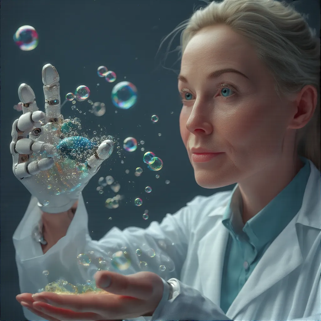 Cybernetic Hand Bubble Portrait Generator