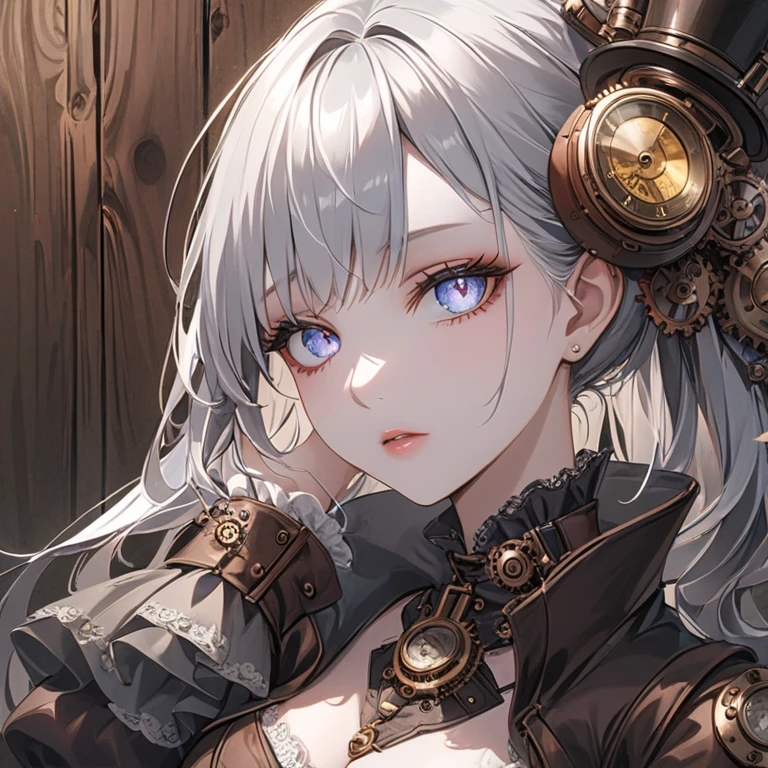 a close up of a woman with a large breast holding a sword, steampunk beautiful anime woman, 2. 5 d cgi anime fantasy artwork, artwork in the style of guweiz, extremely detailed artgerm, artgerm. anime illustration, guweiz on artstation pixiv, detailed digital anime art, fanart best artstation, artgerm. high detail