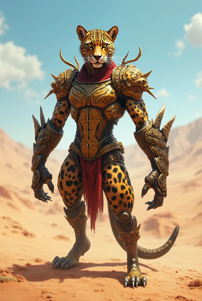 a close up portrait of male (cheetah anthomorph: 1.5) as barbarian warrior, muscled (cheetah anthomorph: 1.5), wearing leather armor,  chested, necklace of fangs, armed with a spear, deep feline eyes, intent gaze, roaring with mouth full of fangs, wild savannah background, sense of awe, sense of fear, wildness in its might and glory, best details, best quality, highres, ultra wide angle, 16k, [ultra detailed], masterpiece, best quality, (extremely detailed), photorealistic, Cinematic Hollywood Film, Spear and Shield, Amber cat eyes