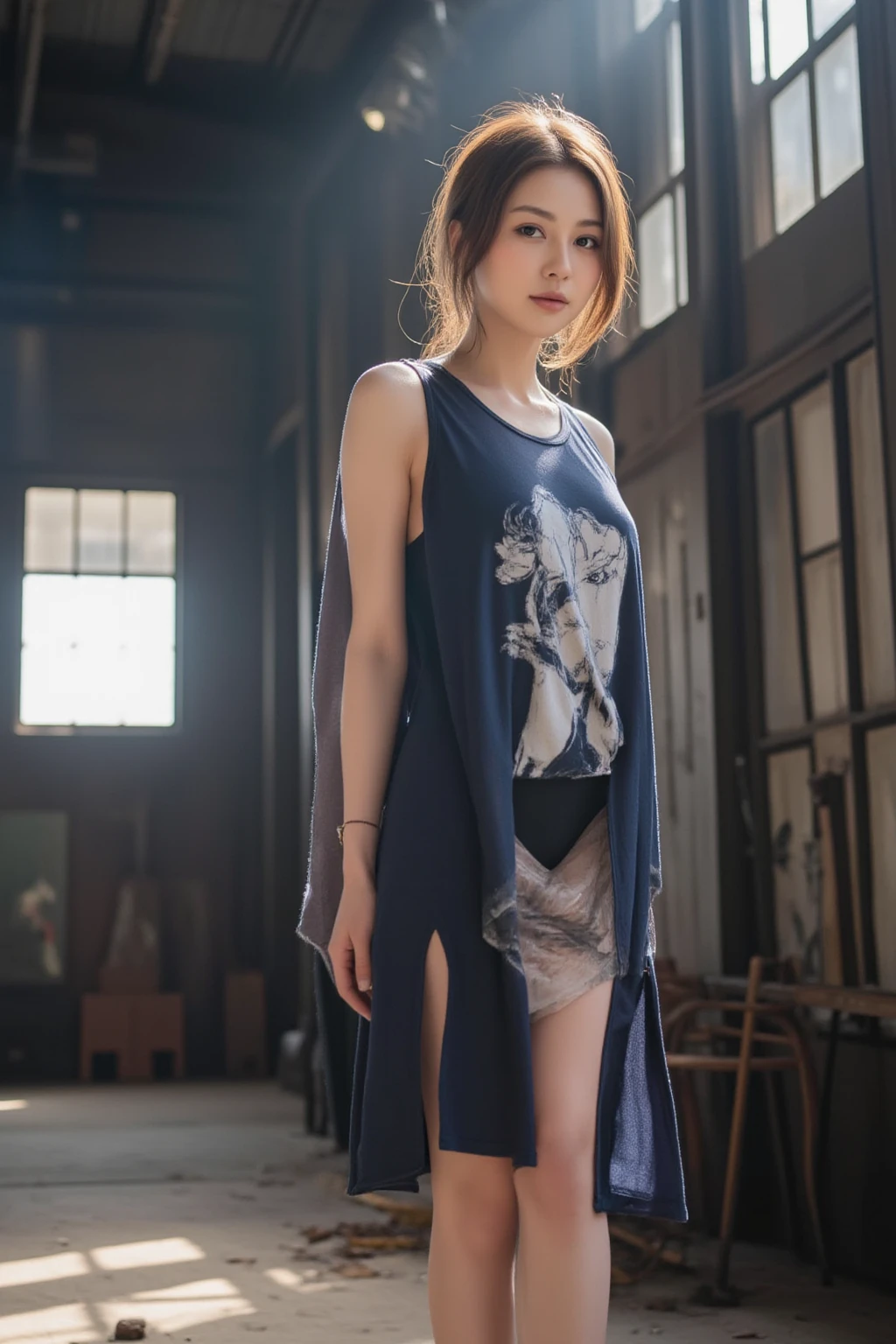 ulzzang-6500-v1.1, (RAW Photos:1.2), (photographic realism，:1.4), Beautiful and delicate girl, big breasts, With curves, Very detailed的眼睛和脸部, beautiful and delicate eyes, This is ridiculous., incredibly ridiculous, huge file size, Very detailed, high resolution, Very detailed, of the highest quality, Master of peace、, Kemomimi, , An example, Very detailed, Extra large seat, bind, 8K Wallpaper, bright, fine details, Master of peace、, of the highest quality, Very detailedなExtra large seatユニフォーム8K Wallpaper, Face lighting、light、20 year old girl 、((Do not use))、((dynamic poses)))、()、(half)、(、、、、)、(standing stop))、short hair、short hair、long neck、Stretch your ears、hits、bigger eyes、eyelash、a beautiful、Very pretty