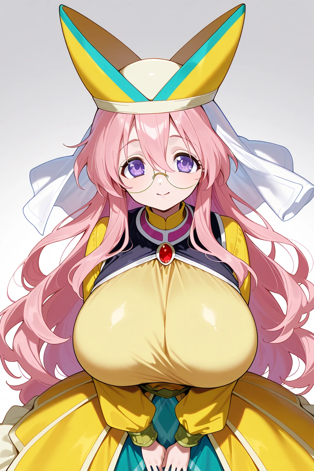 1 confident woman with floor-length pink hair, huge and ???????????, Futuristic royal costume in white with black and gold details, tall woman, blue detailed eyes, sitting on the throne of skulls , judgmental look, golden metal skulls, sovereign pose, cyberpunk queen
