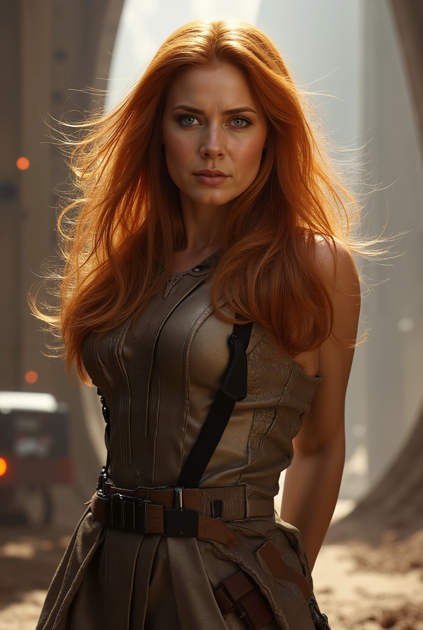 mulher , Straight and wavy red hair in Star Wars 