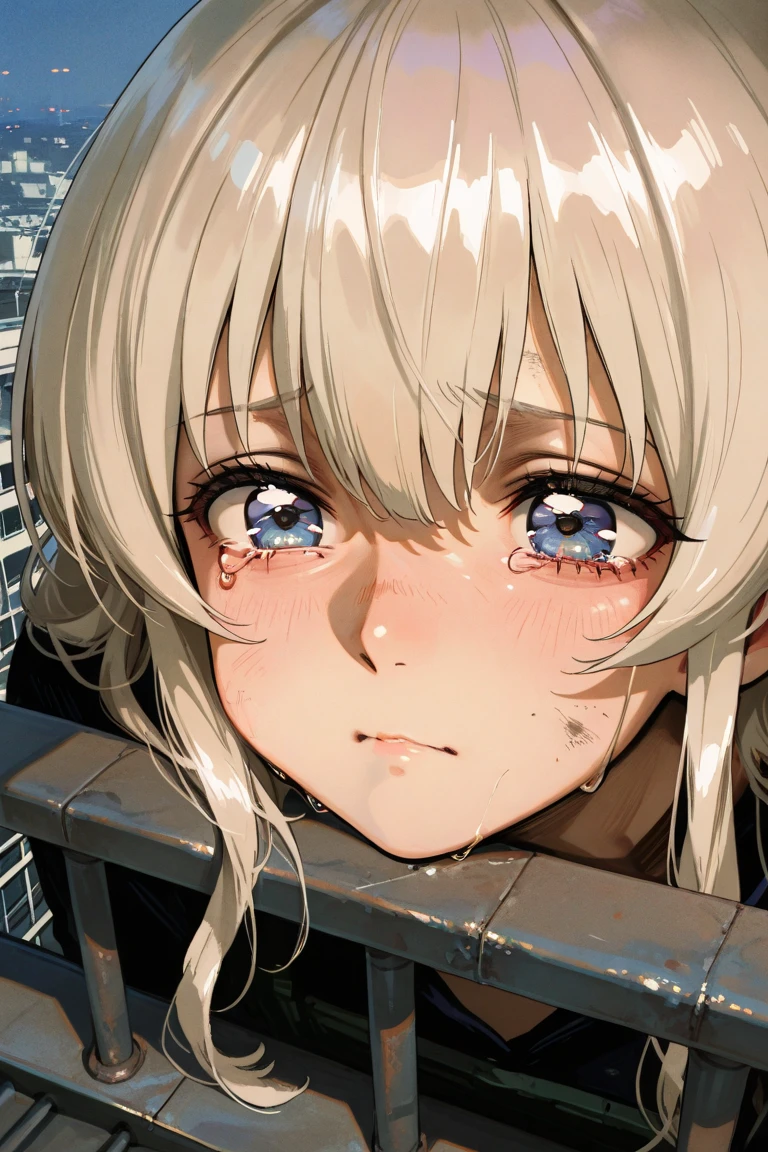 huge，Teenage girl，short skirt，teasing，A giant girl taller than a building，Toyed around，shrouded in the villain，Lying on his stomach，Face down，Sticking out the ， the miniature building，Toyed around，low angle of view，arroganthuge，Light cyan hair，Teenage girl，short skirt，Teasing the villain，A giant girl taller than a building，arrogant,Those who don't wear shoes,There are several villains under their feet