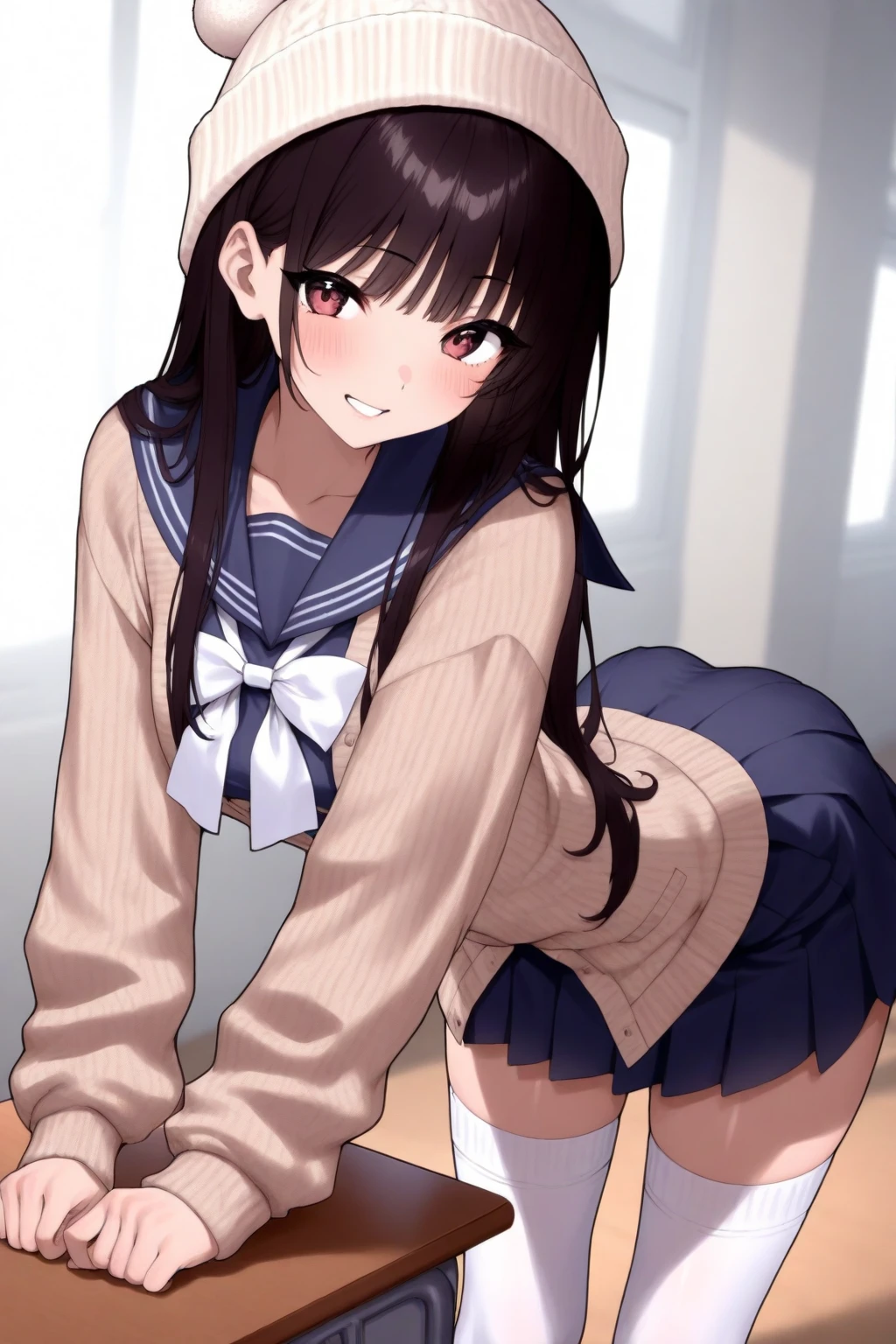 China dress、、、I can see her 、I can see the valley、China dress、Black Hair、Leaning forward、、Blushing、、A look of contempt