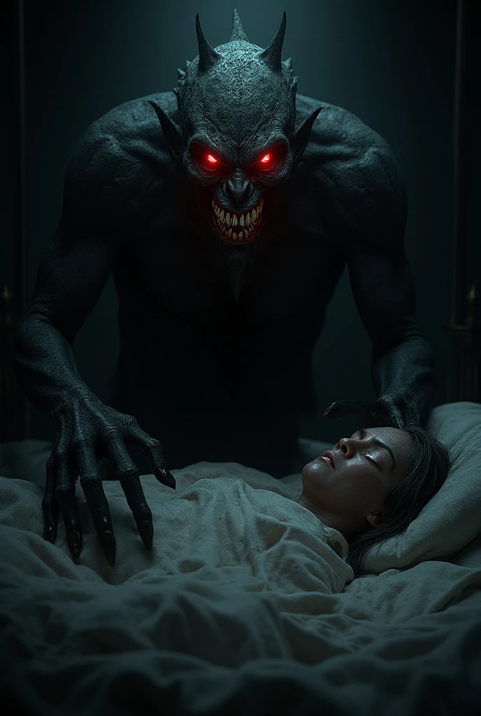 The devil who comes to get a girl in her sleep 