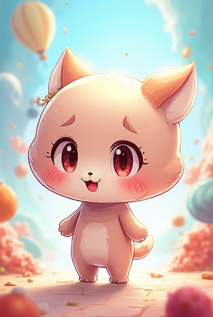 doggy，adolable，kawaii，adolable，adolable，Chibi simple background