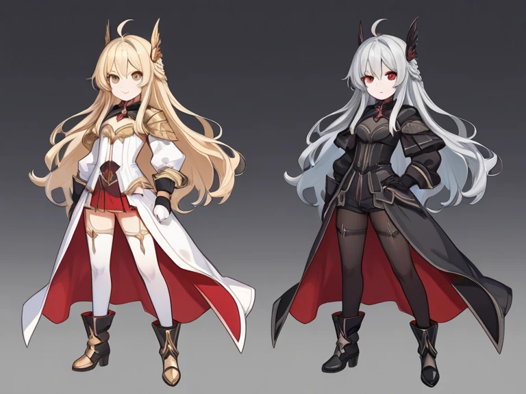 A group of  female knight, (in forest), various hair styles, harem, wearing armored clothes, metal armor, night, details face, , short skirt, seducing, sword 