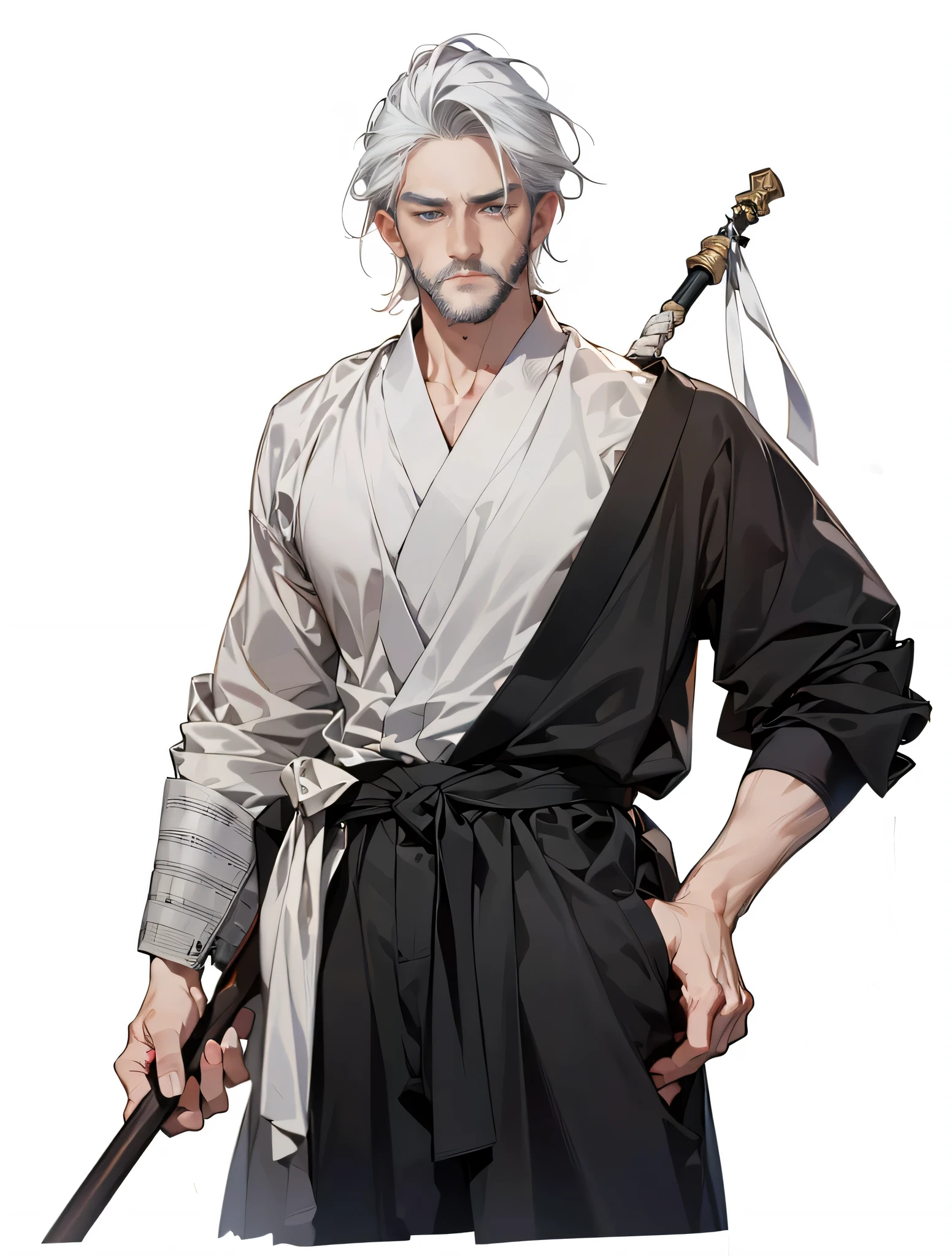 (Masterpiece, best quality), detailed, 1 man, ((character concept art)), ((character design sheet, same character, front, side, back)), full body, body complete, 1 Male, 1 Man, Detailed face, character design sheet，full bodyesbian, Highly detailed, character sheet, character design, Many parts, dark skin, angel wings, long ponytail purple hair, male angel outfit, masculine, muscle male god, muscle man, male muscle, manly, male angel, Muscle male with purple long ponytail hair,  beautiful man