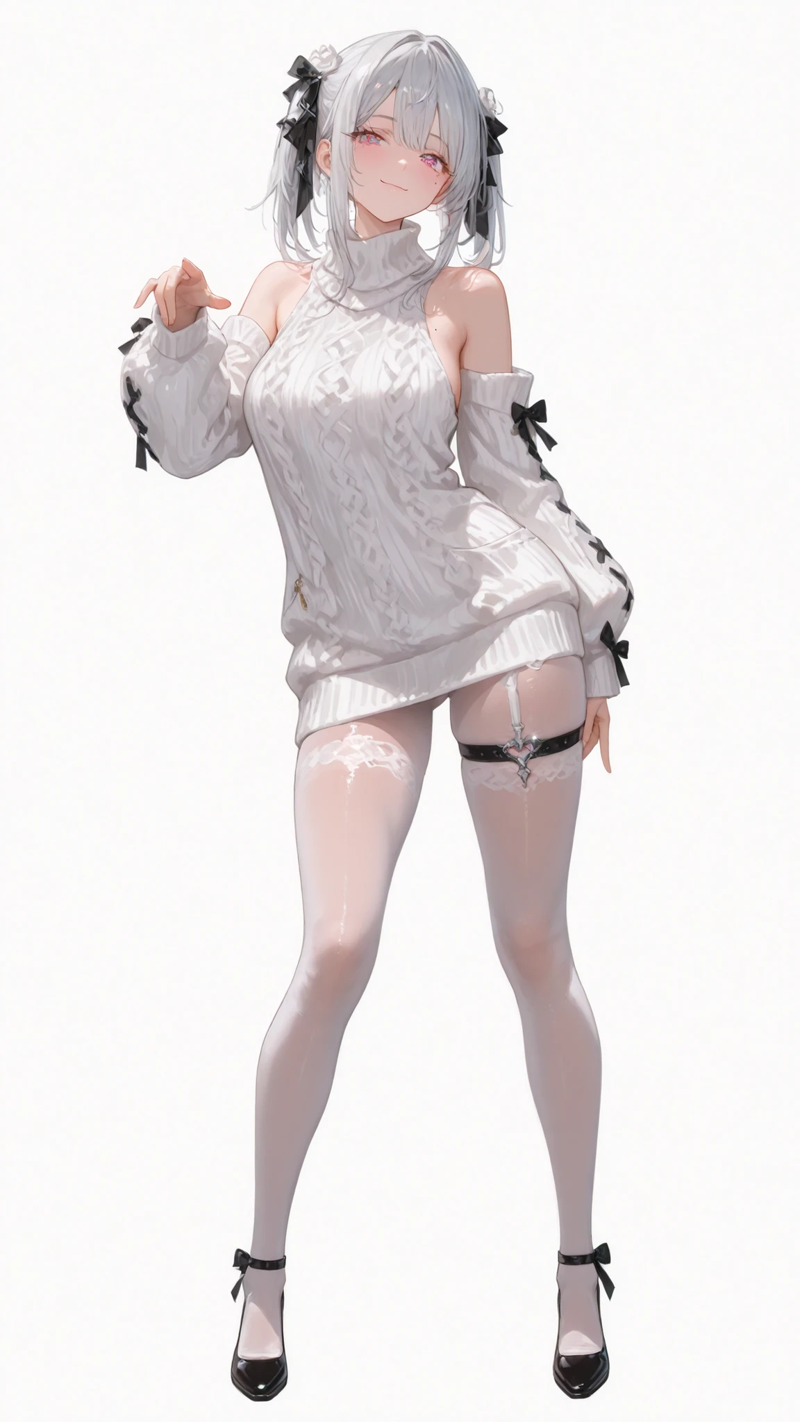 1 girl，Silver short hair，Beautiful facial features，Exquisite makeup，small freckles，Pearl necklace，Black suspender skirt，Shoulder，White hair on arm、Close-up of miss wearing white mask, Beautiful character painting, guweiz, Gurwitz-style artwork, White-haired god, author：Yang Jie, Epic and beautiful character art, Stunning character art, author：Fan Qi, by Wuzhun Shifan, pixiv Art Street Guviz, Single ponytail, , High Ponytail, Tall and big, Long legs, (sleeveless lace shirt), (shorts), (Striped )), ((Striped )), Walk, elegant, dignified, miss, Beautiful curves, sweet smile, Strong sense of detail and layering, color丰富绚丽, Has a unique texture, rich and colorful, color, vivid, Design Art, 16K, Super detailed, {{illustration}}, {Extremely refined}, {Exquisite surface treatment}, Super detailed, Delicate and shining eyes, {{Light}}, 极致Light效果, Model: realism, CFG size: 12, Laura: Bright texture (1.35), high quality, masterpiece, Exquisite facial features, Delicate hair depiction, Detailed depiction of the eyes, masterpiece, best quality, Light線追蹤, Extremely detailed CG unified 8k wallpaper, masterpiece, best quality, (1 girl), 完美miss身材, (((Skinny white T-shirt))), beautiful eyes, (Delicate face), short black hair, Tie your hair up, Light blue hairpin, Black silk frame glasses, in class, (White skin), (Optimal Lighting), (Super intricate details), 4k unity, (Super detailed CG), Showing off her white legs, , Hot Pants, shorts,性感Long legs, Thin waist, Sweat runs down my waist, Showing belly, Extremely detailed depiction, Pink Hair, Asymmetrical bangs, Transparent clothes, Hands on thighs, 把目Light移開, 8k resolution, Raise an eyebrow, shiny hair, Flower head, Wristbands, bandage，leather
