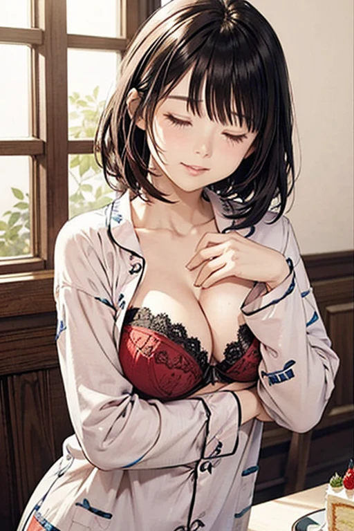 beautiful , red panties floral shirt BREAK e_quality, atmospheric perspective, (dust particles sunbeam, obstructed vision:1.3), aesthetic digital art, illustration BREAK  , cute , cupping 
 <lora:extendedDownblouse_v10:1>