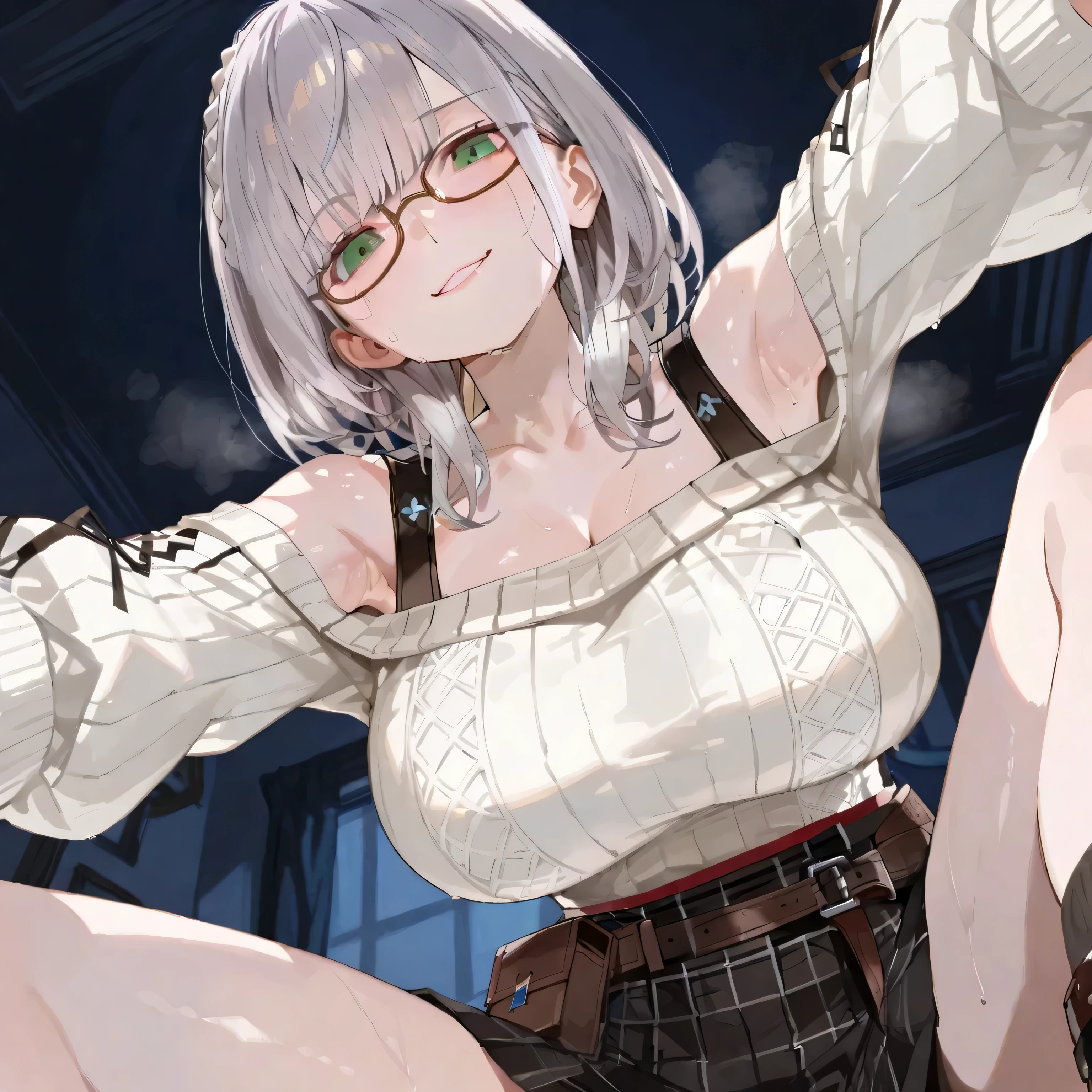 Change the selected range to a white sweater with no embellishments