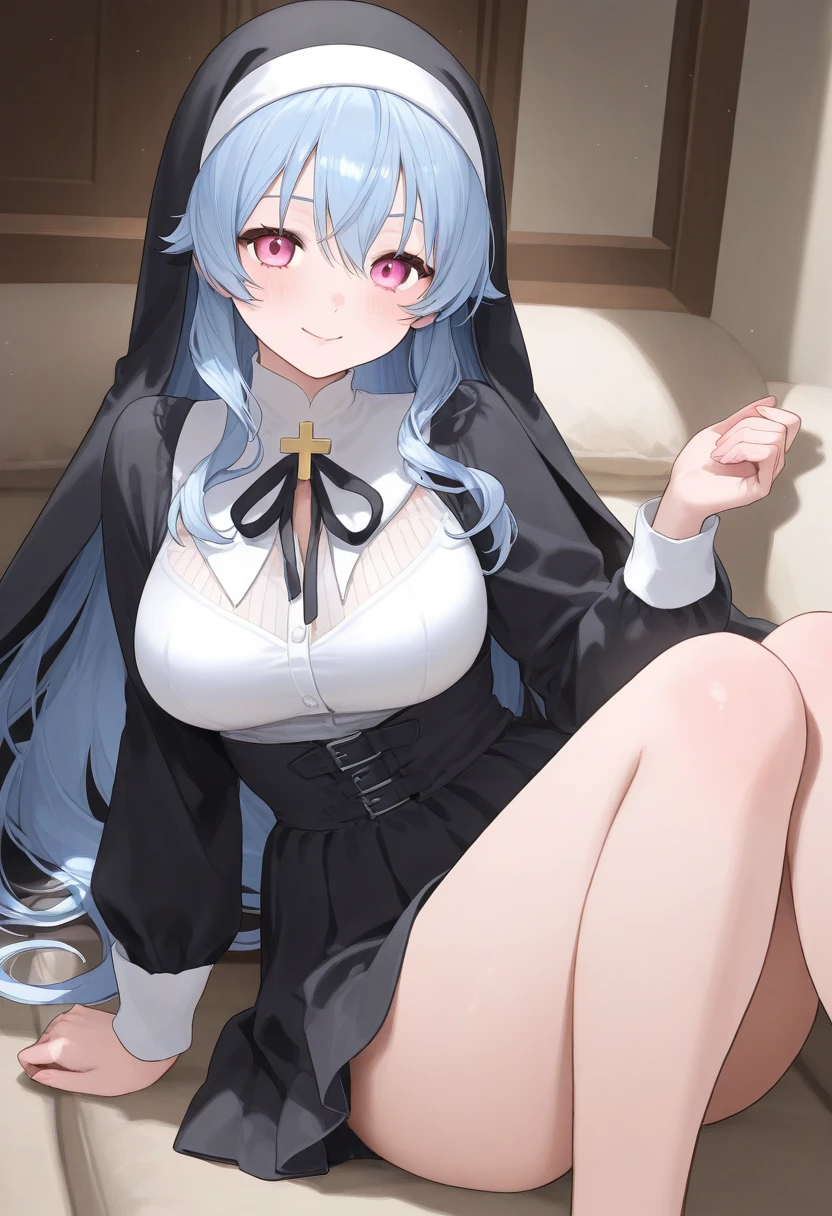 (masterpiece), (highest quality), Detailed face, anime \(style\), Hoshino_It is_(dry), One girl, View Viewer, Purple Hair, Yellow Eyes, Twin tails, hair ornaments, army, army uniform, White gloves, smile, Portraiture, badge, Black Skirt, Black knee socks,smile, legs,?????????????,???????,?????,((????)),smiling,female , Ample ??????? ((????)) ,???????????,sleeping,lying down,???????,(?????,from below),female、(Leg spread)
