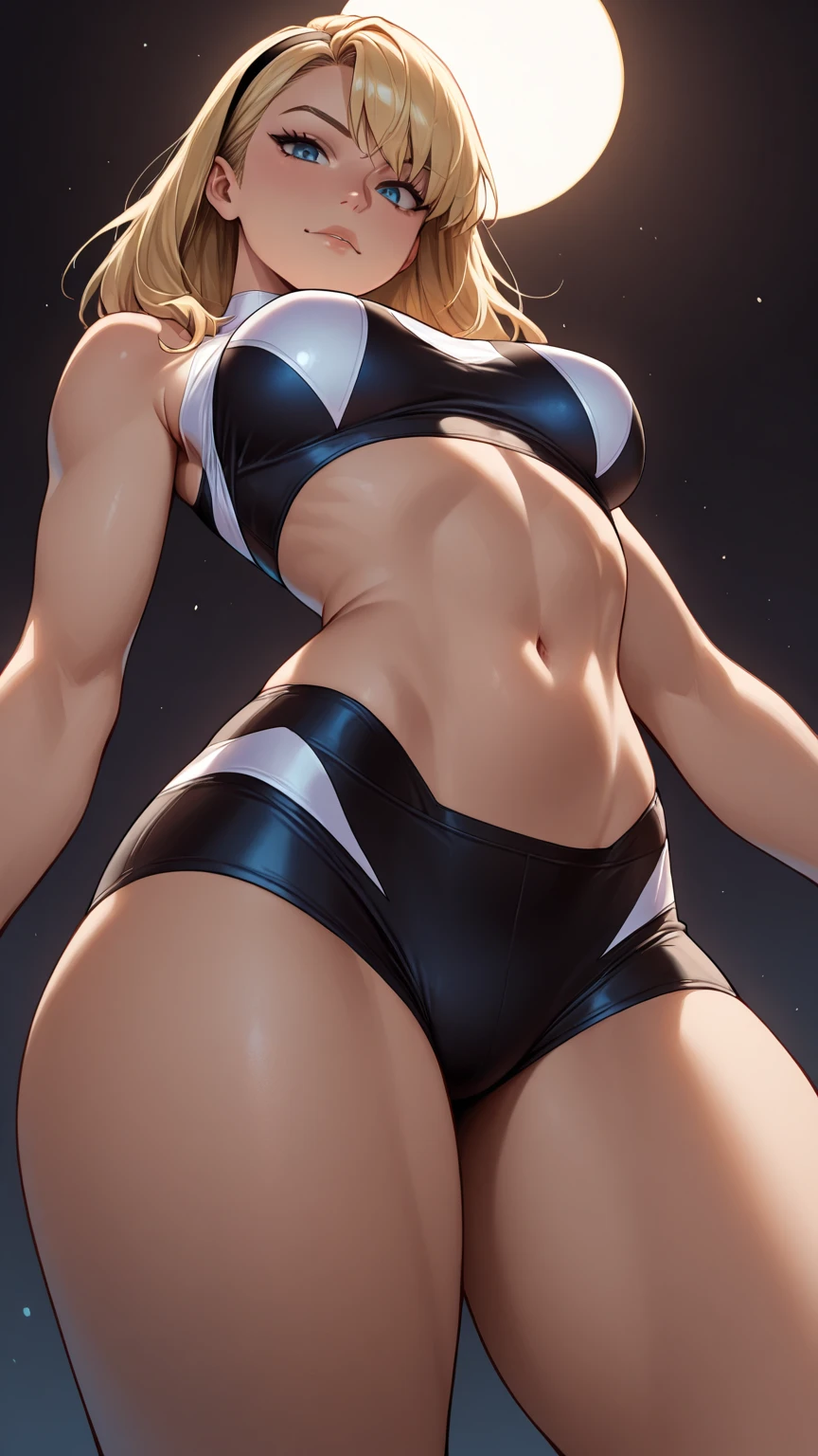 swimsuit girl，long hair，pure white background，depth of field，low angle view，calf level view，Overclocked renderer，movie lighting，Ultra-fine，super detailed，complicated，cinematic perspective，CG art，