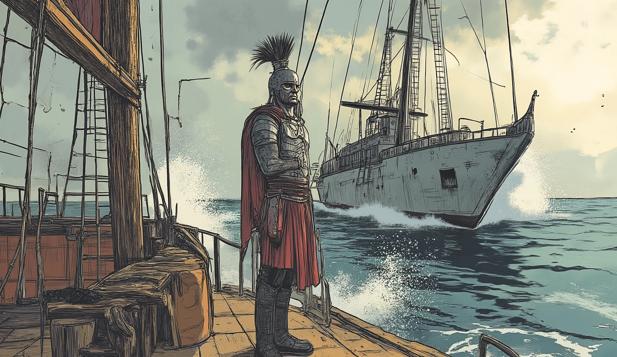 THE KING IN A SPARTAN SHIP