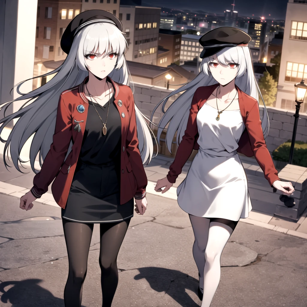 1 girl, serene expression, mesmerizing eyes, long straight hair, flowing dress, balanced posture, porcelain skin, sunset. Cracked and defined abdomen, fitness body. High quality, 8k, no noise, anime setting,