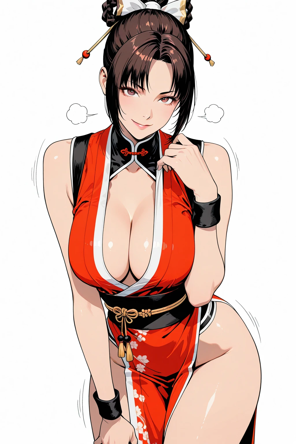 score_9, score_8_up, score_7_up, score_6_up, score_5_up, score_4_up,anime source,
 glamour(tifa) ,1girl, short hair, hair flower, ponytail, 
  ruanyi0739,backless dress,cleavage,evening gown,halter dress,plunging neckline,silver dress,pelvic curtain 
garden,night,leaning forward, <lora:Glamour(tifa)XLPony:0.8>,<lora:0739 St. Louis Luxurious Wheels dress_v1_pony:1>