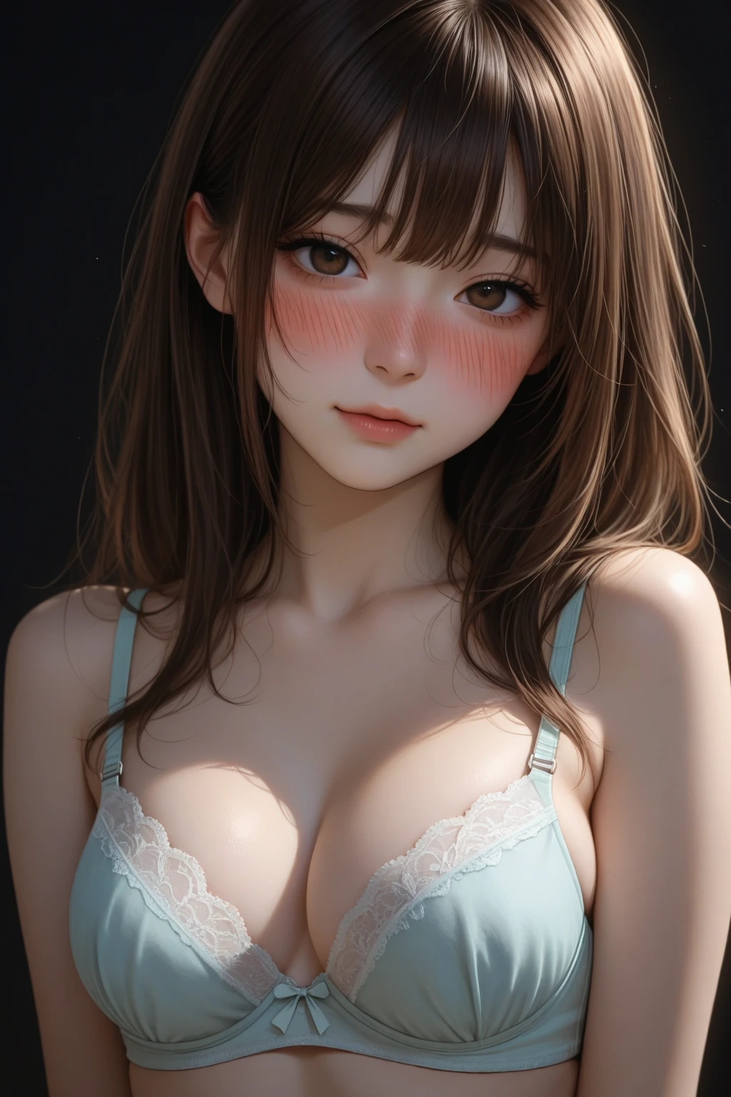 (Mastepiece:1.3), It is high resolution., Super detailed, Highly Detailed CG Unity 8K Wallpaper, Realism, photo-Realism, Raw photo, Beautiful detailed face, Light skin, Realism glistening skin, Detailed hair texture, Perfect Body, Beautiful face, correct, Anatomically correct, Highly detailed face and skin texture, Natural neck length, (Beautiful hands and airy skin:1.2), Slim legs, Slim legs, BREAK, Detailed eyes, Symmetrical eyes, Light brown eyes, Double eyelids, Thin eyebrows, (Glossy lips:1.4), ((Smiling Kindly, Waiting for a kiss:1.2)), (blush:1.1), BREAK, (Classy and cute girl:1.3), , (Slender figure:1.1), Strong abdominal muscles, Beautiful clavicle, (Blonde Hair, Wavy Hair, Long Hair:1.2), ((Asymmetrical bangs:1.2)), BREAK,naked、全naked、whole body、Stick your  out