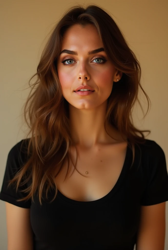 ((a splash of  running down her )), the  has to be , very realistic 