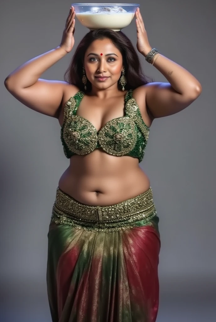 same red saree hanging