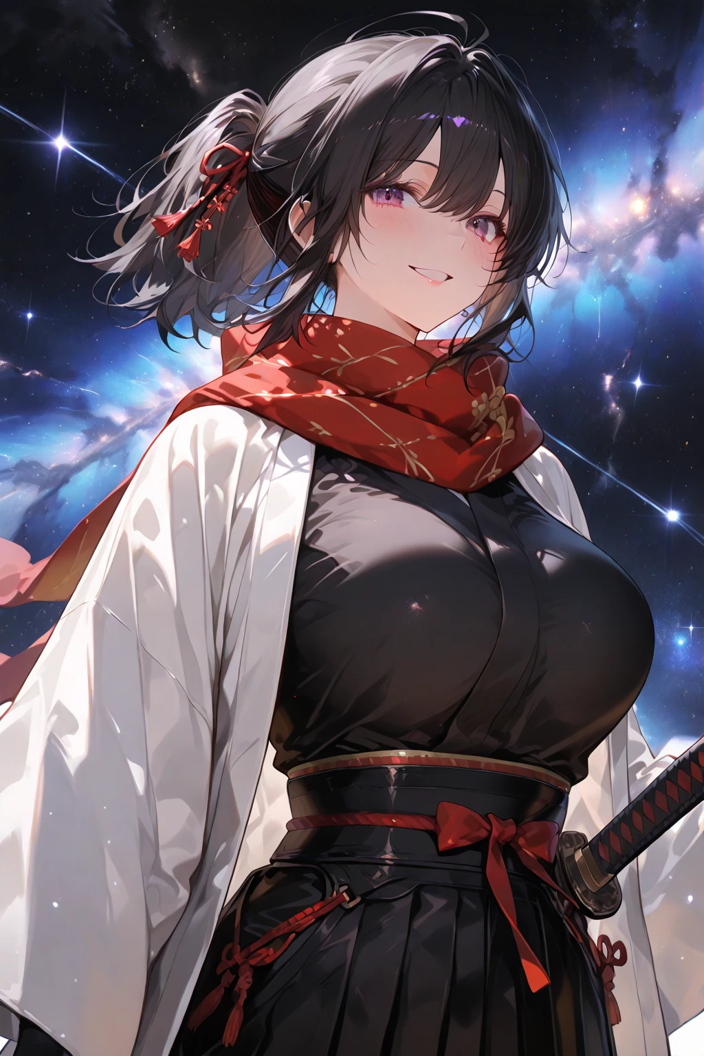 1girl,(onmyouji),(One big round full moon)