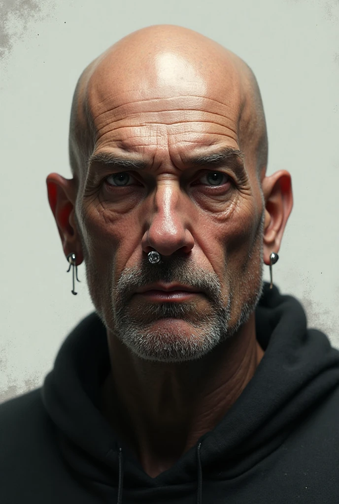 bald guy, realistic, 8k, super detail, best quality, masterpiece, textured skin
