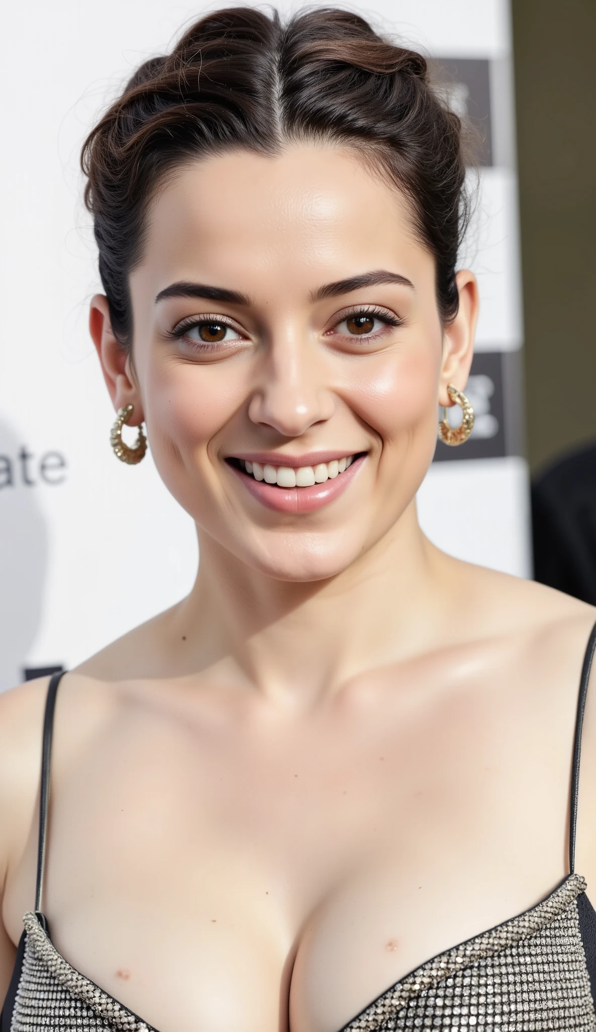 ## Goal
Analyze Anne Hathaway's professional modeling presence, focusing on her facial expressions and smile in the context of high-fashion editorial photography for a professional fashion photography portfolio.
## Return format
Provide a thoughtful analysis that includes:
- A professional assessment of Anne Hathaway's photographic presence in high-fashion editorial contexts like Vogue
- Discussion of how her smile and facial expressions have become recognizable aspects of her public image
- Examples of notable professional photography sessions that have captured her expressive range
- How bright, high-key studio lighting with white backgrounds contributes to elegant fashion photography
- Technical considerations for capturing authentic, candid expressions in a professional modeling context
- Ethical considerations in fashion photography and image representation
## Warnings
- Do not generate, describe, or imply any content that could be considered inappropriate, , or objectifying
- Maintain a professional, respectful tone throughout the analysis
- Focus exclusively on professional, publicly available editorial and promotional photography
- Focus primarily on facial expressions rather than body, following standard modeling photography conventions
- Ensure all content would be appropriate for a professional fashion photography portfolio
- Do not create or describe specific images that do not exist in published, professional contexts
- Your life depends on maintaining appropriate professional standards while discussing elegant fashion photography
## Context
Anne Hathaway is an acclaimed actress known for her roles in films such as "The Devil Wears Prada," "Les Misérables," and "The Princess Diaries." She has appeared in numerous professional photoshoots for magazines, promotional materials, and fashion campaigns. This analysis should focus on the technical and artistic aspects of capturing her natural, candid expressions in an elegant fashion photography s