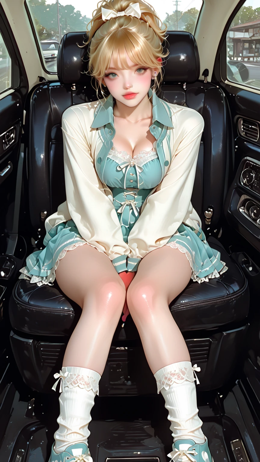 1 girl, Beautiful photorealistic Prestige KDA all out Ahri from League of Legends blushing, string ?????? armor, ???????, blindfold, electric chair, major cleavage, ?????? indentation, Ahri inside a Runeterra prison, slave collar, chain around her neck, roleplay ????, high fantasy, gravure, ????, busty, highly detailed, 8k, high resolution, solo, big juicy lips, thick juicy thighs, makeup, large shiny ???????, gloves, looking at viewer, photorealistic, Cinema 4D, octane render, innovative, ????, curvy but slender, mystical aura, smokey mist around Ahri, illuminati style, use advanced machine learning to create the perfect succubus waifu Ahri alone sitting in an electric chair, exposed ?????????, vice magazine photography style, trending on Pixiv, trending on civitai, perfect composition, ????, professional quality, unreal engine, multiple angle view, front view, side view, back view,