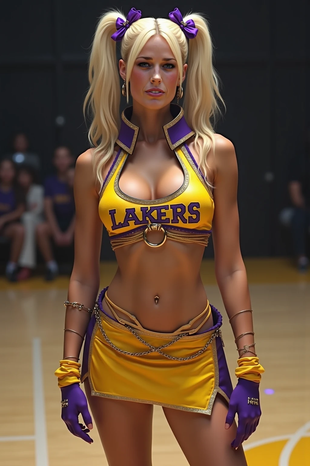 Beyonce ultra realista rosto detalhado,peito grande corpo natural bunda grande detalhada shortinho molinho da cor rosa, mini saia de couro branca , Pose sitting on the floor of a stage for photos