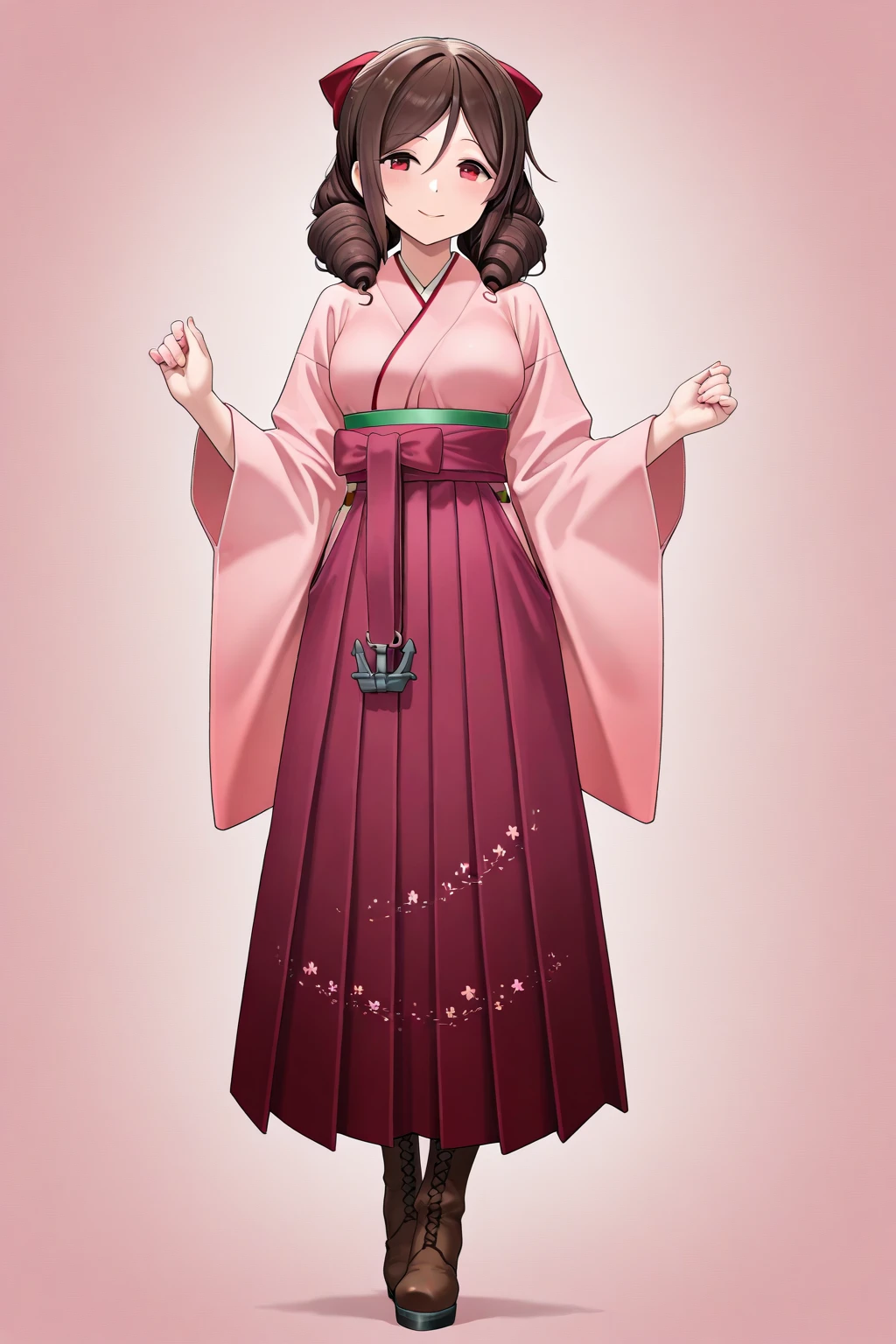 Create an image of Bae noona after a stuffing full of food.  big sister babe- Dressed in a hanbok, oppai proportions, ecchi anime style, she has a jiggly fat round belly, the belly should be stuffed full of food, fullbody commission for, bbwchan, thicc, real life big mom, anime character reference sheet, ecchi style, exaggerated body features, use the image to create a picture of bae stuffed with food